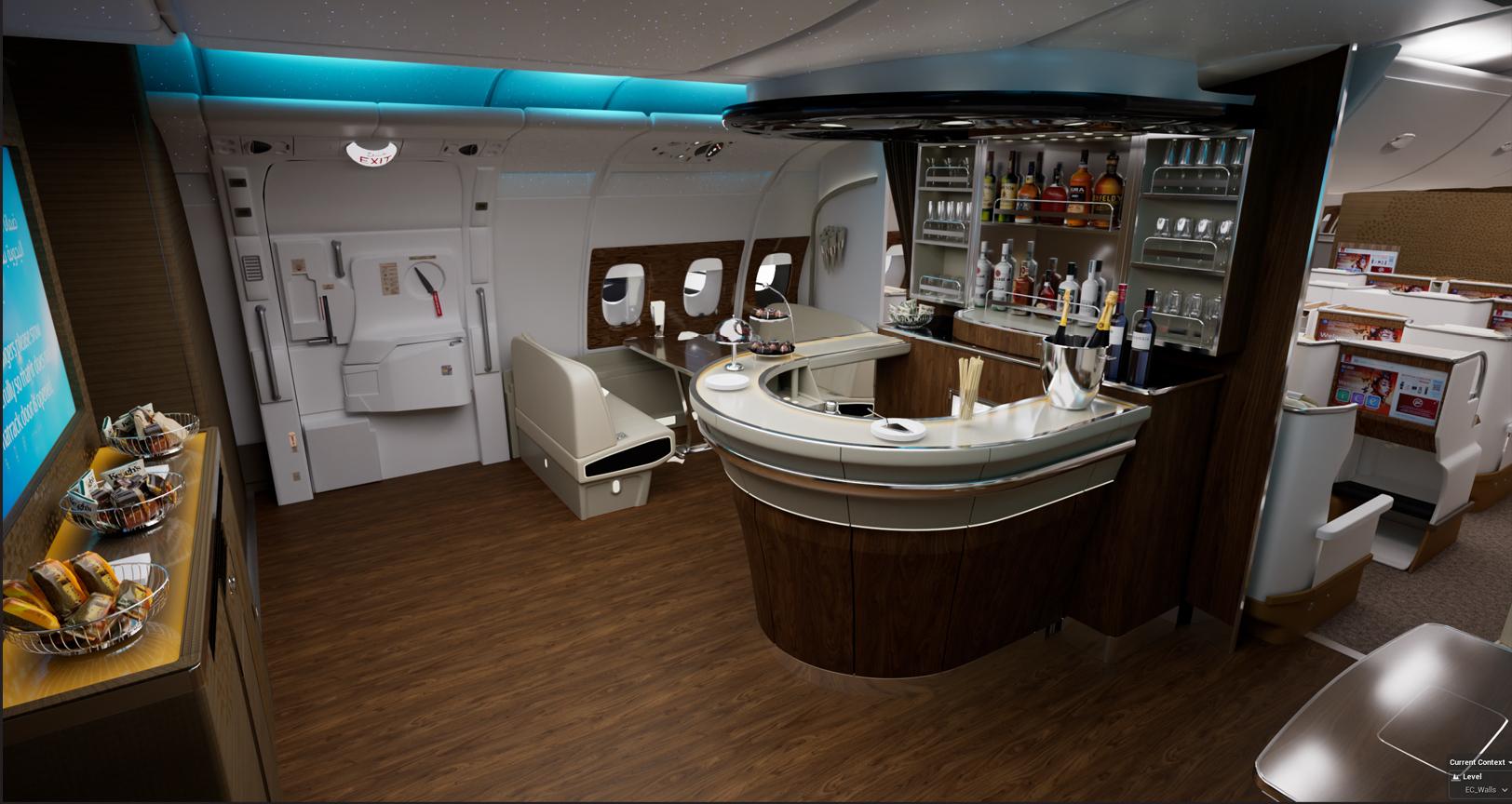 Emirates A380 detail