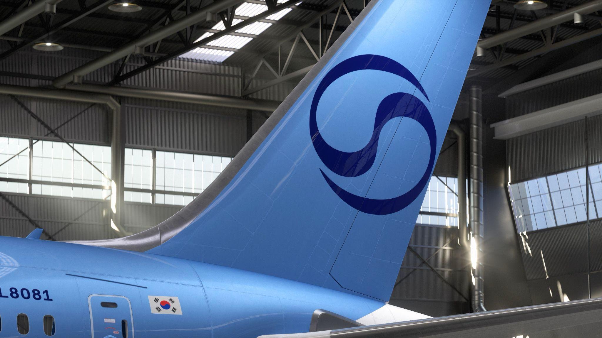 Korean Air tail livery