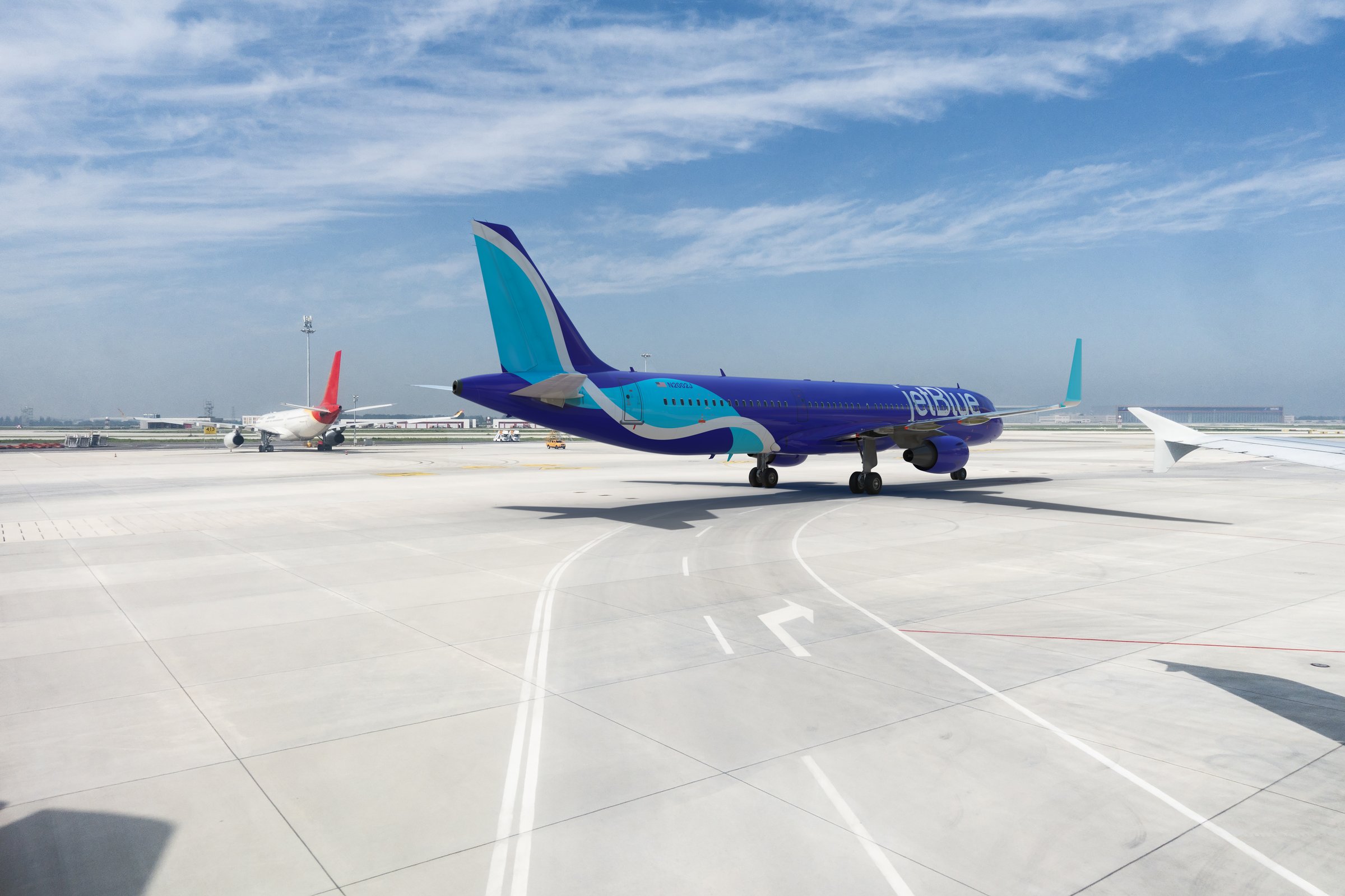 JetBlue A321neo taxi CGI