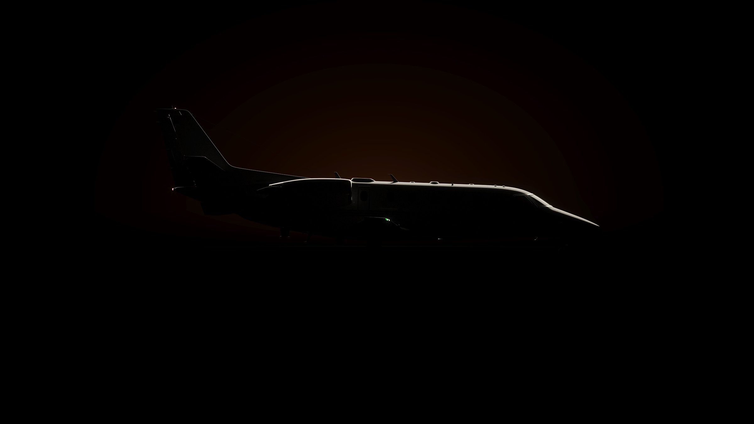 NetJets Cessna Citation Ascend silhouette CGI